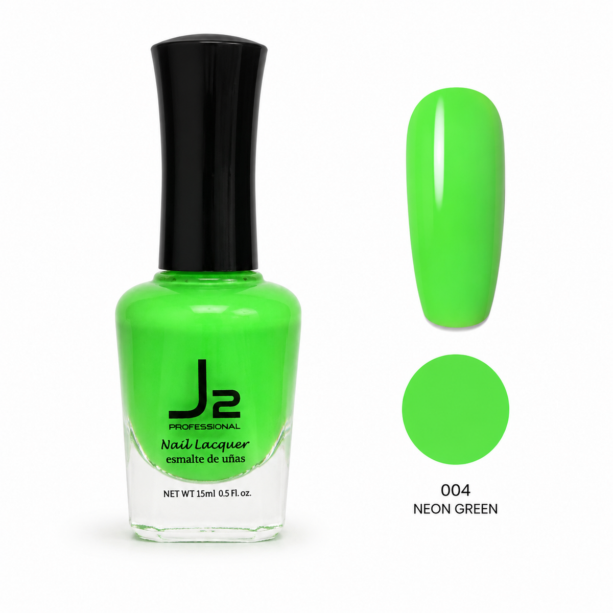 J2 Nail Lacquer 004 Neon Green