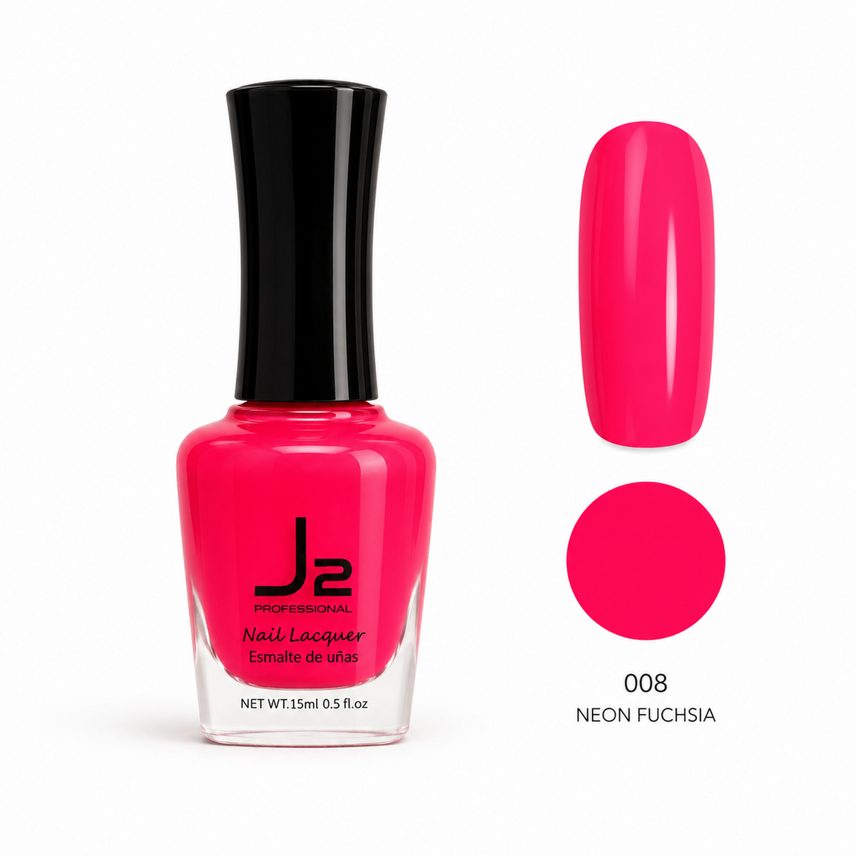 J2 Nail Lacquer 008 Neon Fuchsia