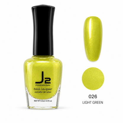 J2 Professional Nail Lacquer 026 Light Green – nail color swatch