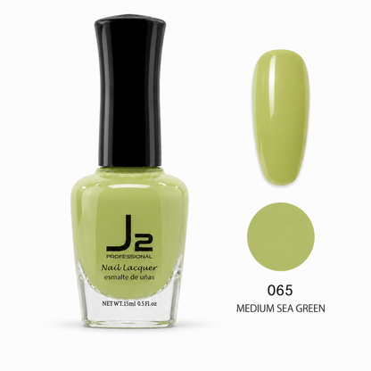 J2 Professional Nail Lacquer 065 Medium Sea Green – nail color swatch