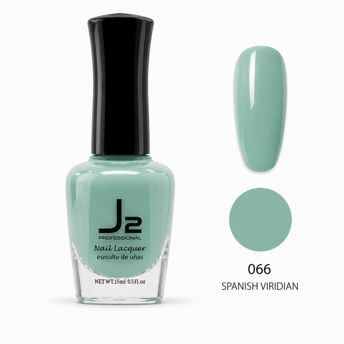 J2 Professional Nail Lacquer 066 Spanish Viridian – nail color swatch