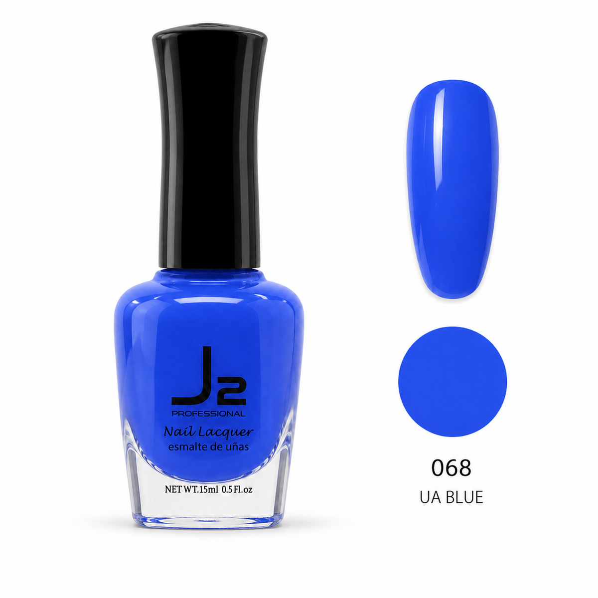 J2 Professional Nail Lacquer 068 Ua Blue – nail color swatch