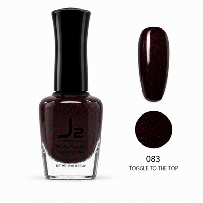 J2 Professional Nail Lacquer 083 Toggle To The Top – nail color swatch
