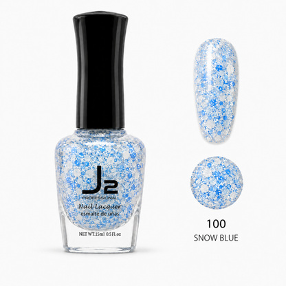 J2 Professional Nail Lacquer 100 Snow Blue – nail color swatch