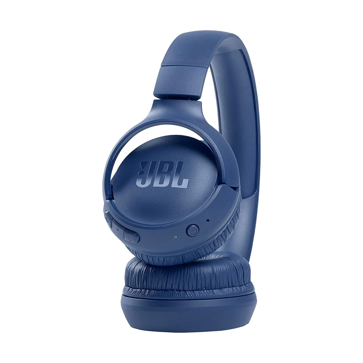 JBL Tune 510BT wireless on-ear headphones in blue, model JBLT510BTBLUAM