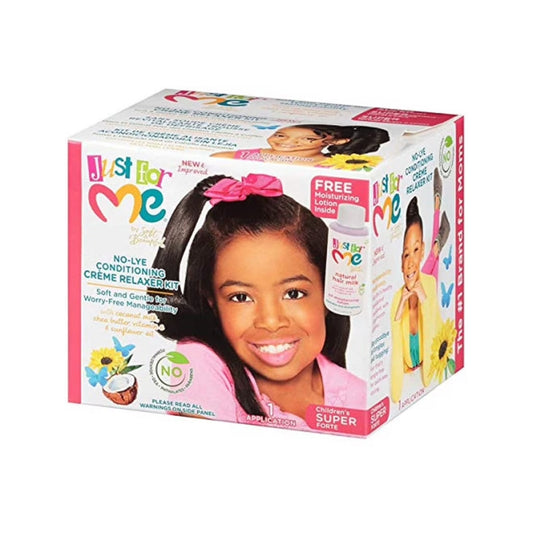 Just For Me No-Lye Conditioning Crème Relaxer Kit Super