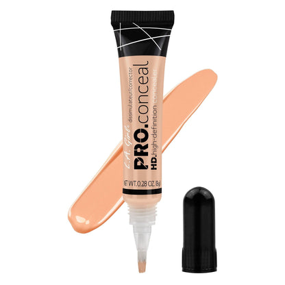 L.A. Girl HD Pro.Conceal Porcelain GC969 concealer tube with brush-tip applicator and shade swatch