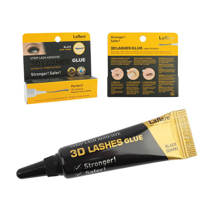Laflare 3D Lashes Glue – 0.25 oz Black/Dark
