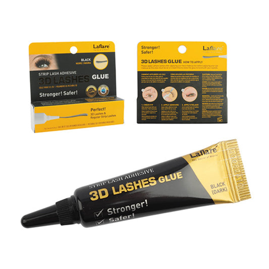 Laflare 3D Lashes Glue – 0.25 oz Black/Dark