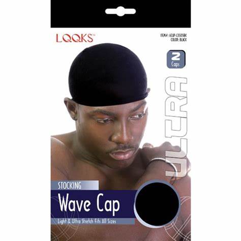 LQQKS Stocking Wave Cap Black