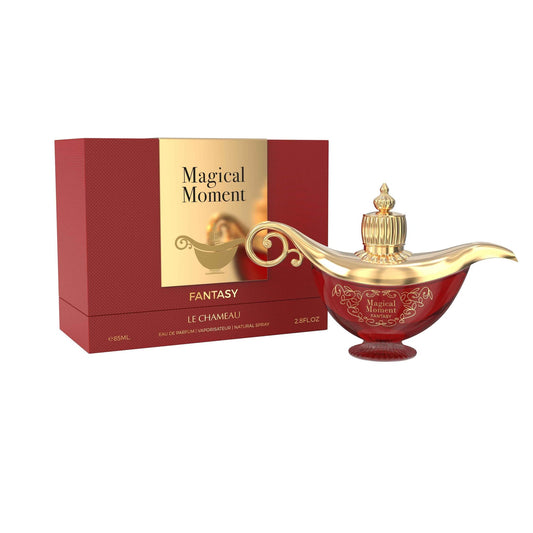 Le Chameau Magical Moment Fantasy Eau de Parfum for Women – 2.9 oz / 85 mL bottle on white background