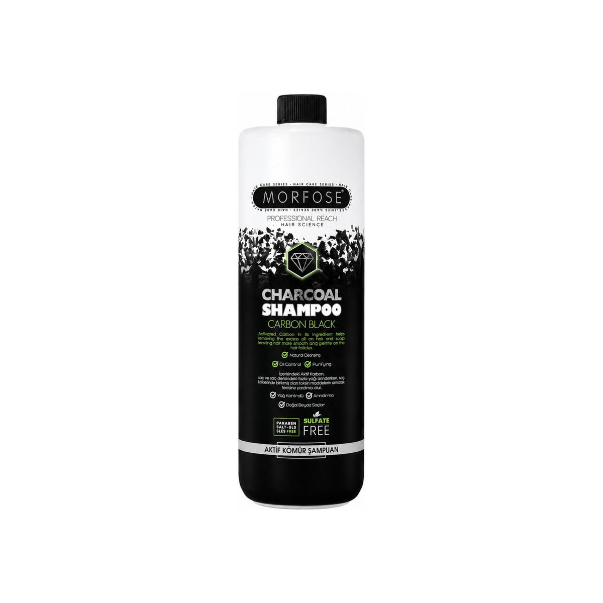 Morfose Active Charcoal Shampoo – 33.81 fl oz