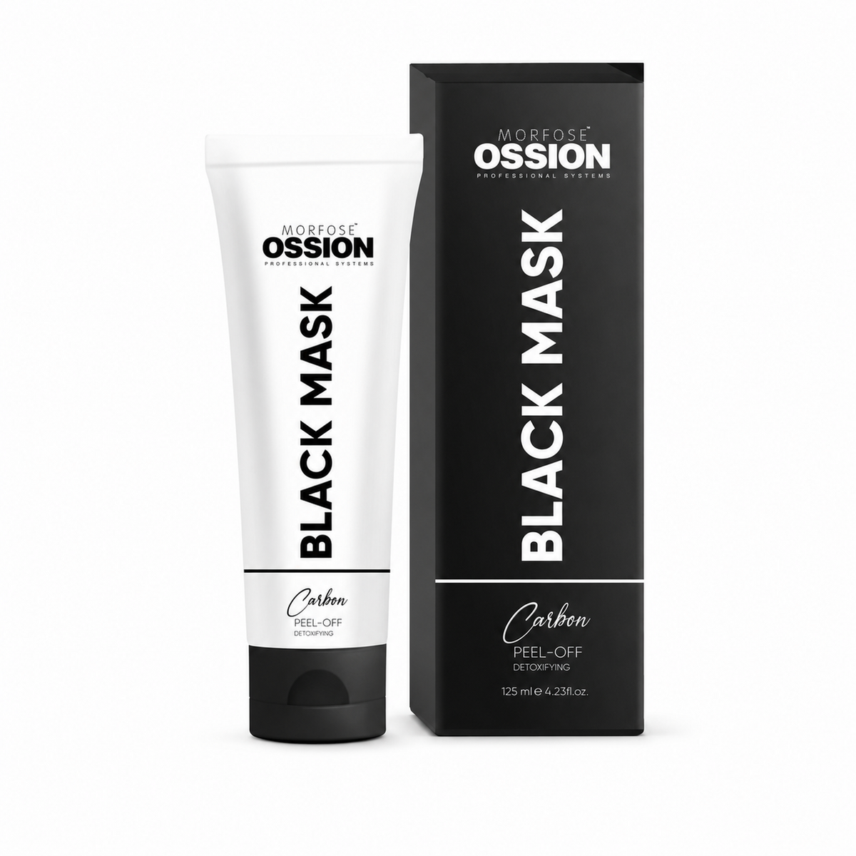 Morfose Ossion Carbon Peel-Off Black Mask 125 mL tube and box