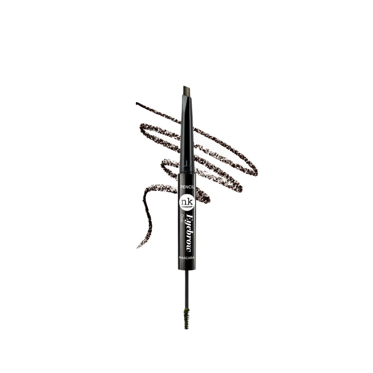 Nicka K Eyebrow Duo in Dark Brown, model NKE12