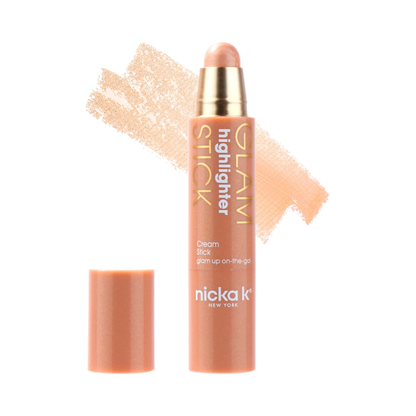 Nicka K Glamstick Highlighter FMGS06 Golden Twilight with shade swatch on white background