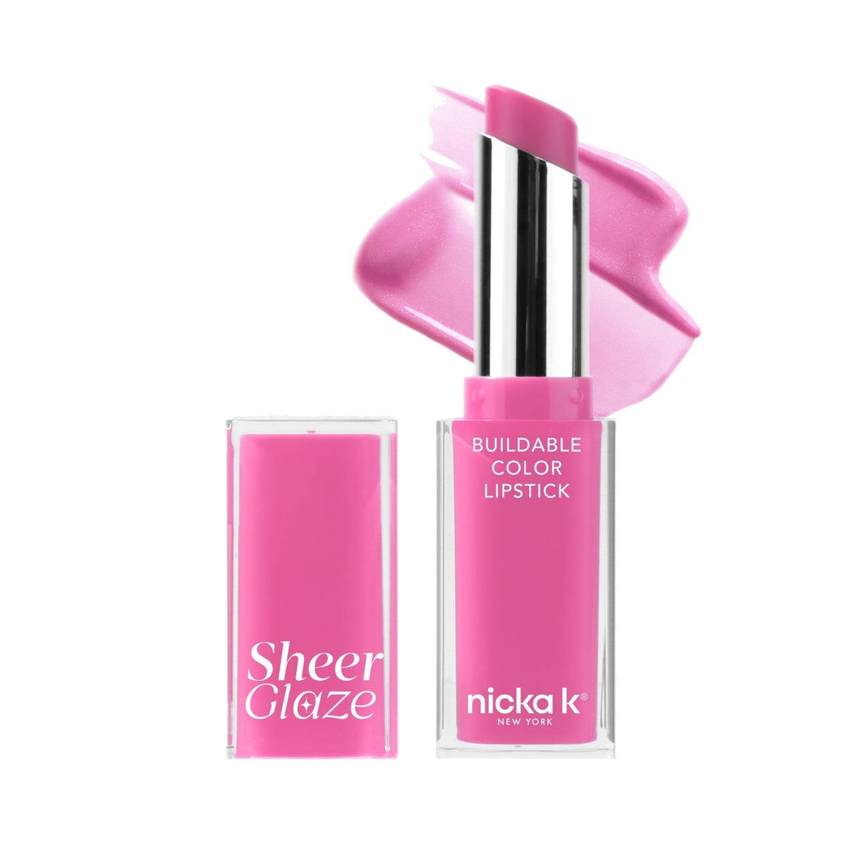 Nicka K Sheer Glaze Lipstick LSSG03 Cranberry Red