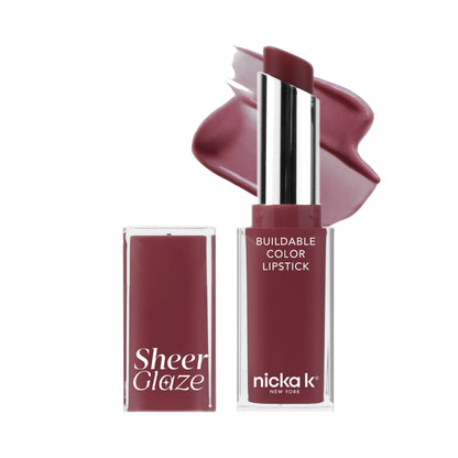 Nicka K Sheer Glaze Lipstick LSSG07 Rose Taupe