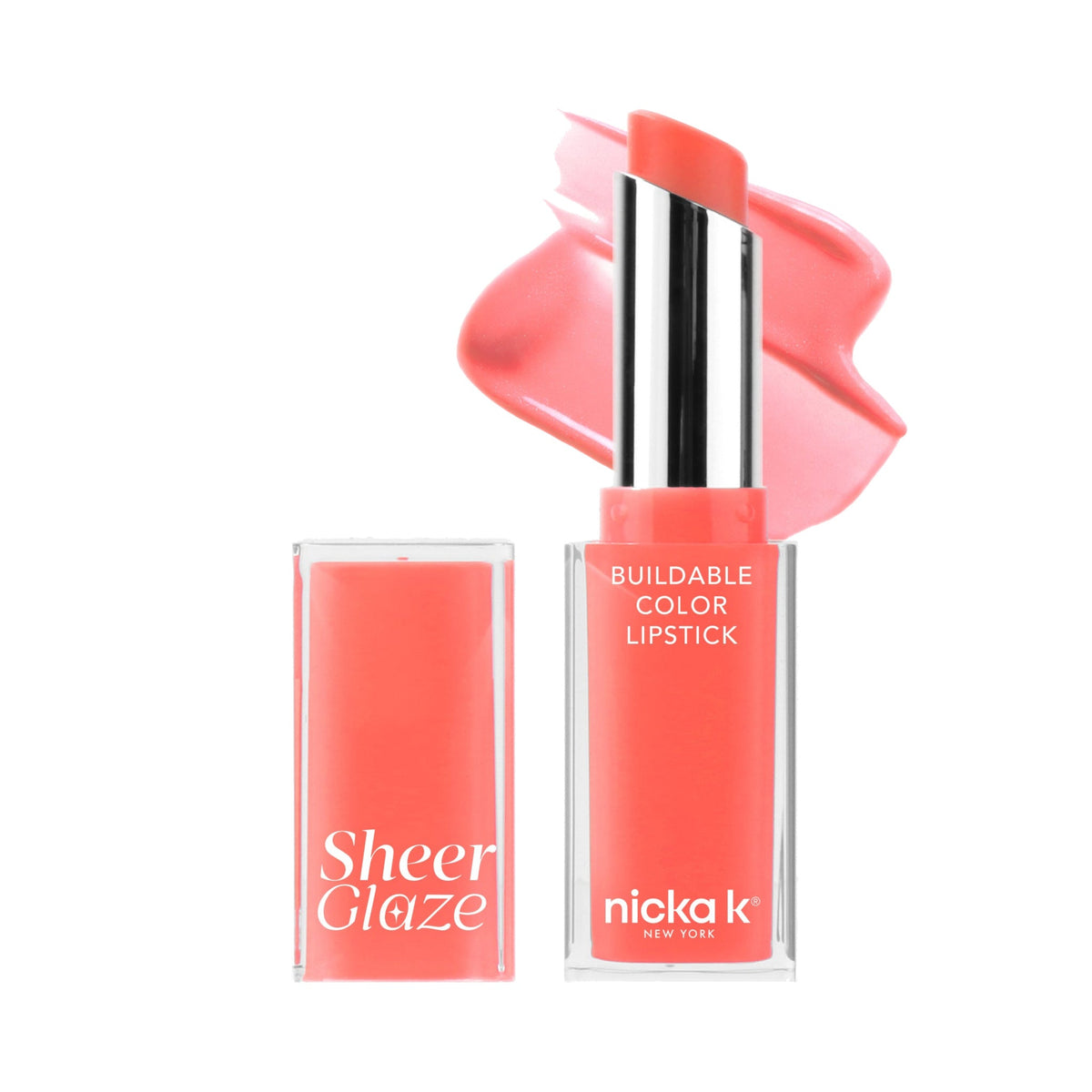 Nicka K Sheer Glaze Lipstick LSSG08 Peony Pink