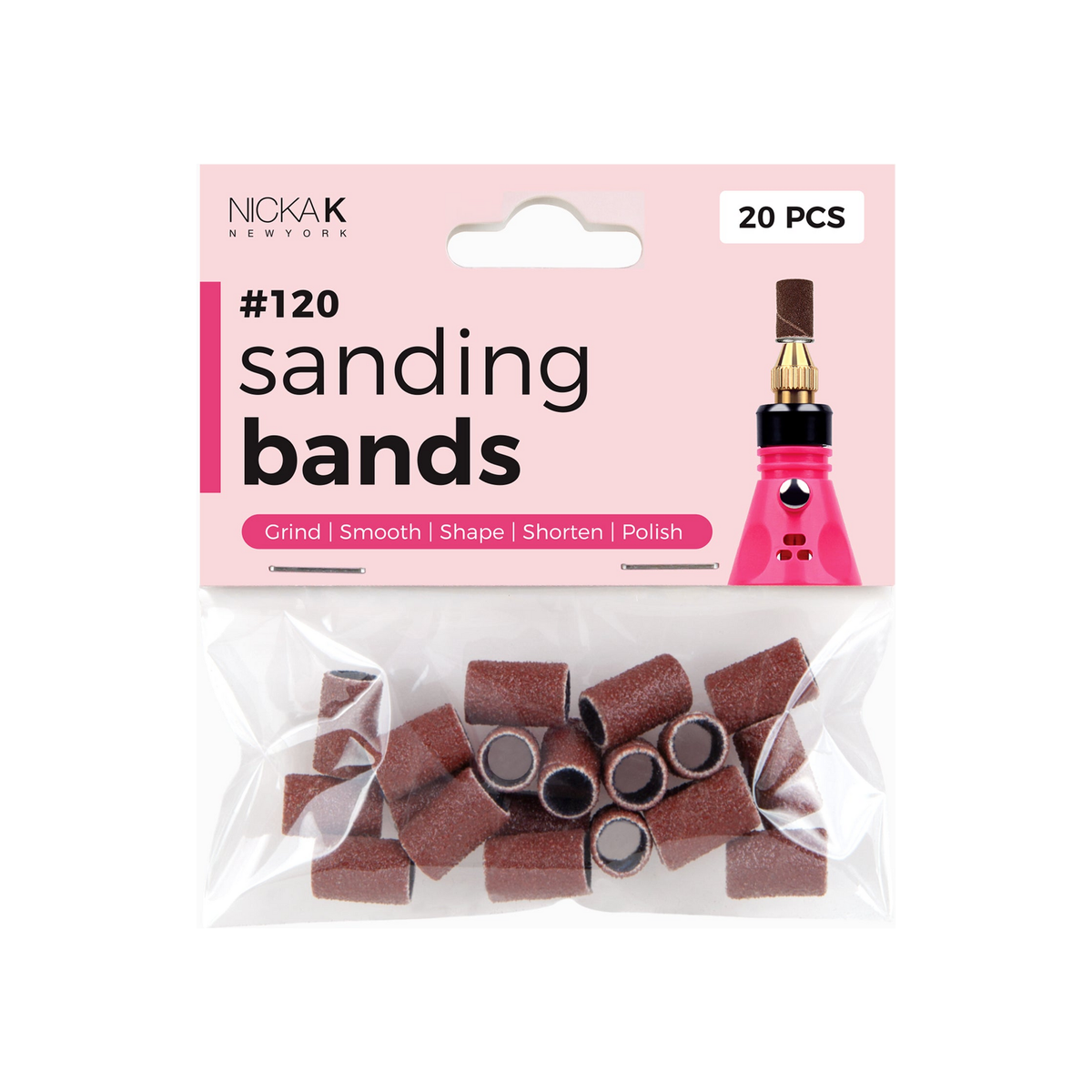 Nicka K New York #120 sanding bands, 20-piece pack TEAT01