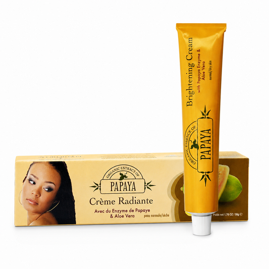 Organic Extract of Papaya Brightening Cream 50 g tube and box