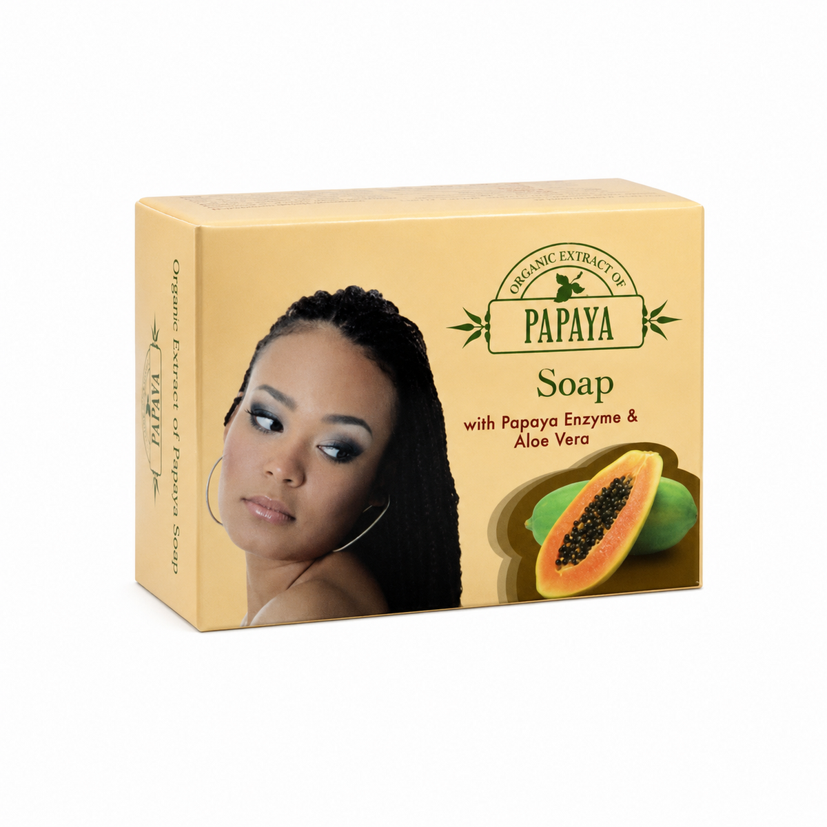 Organic Extract of Papaya Soap 80 g box