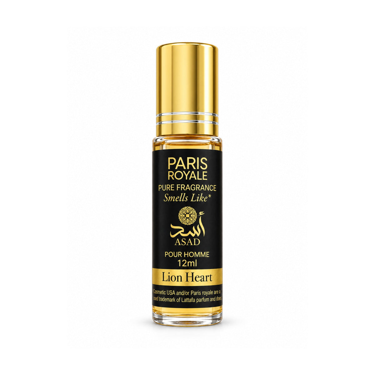 Paris Royale Lion Heart pure fragrance oil roll-on, 12 mL