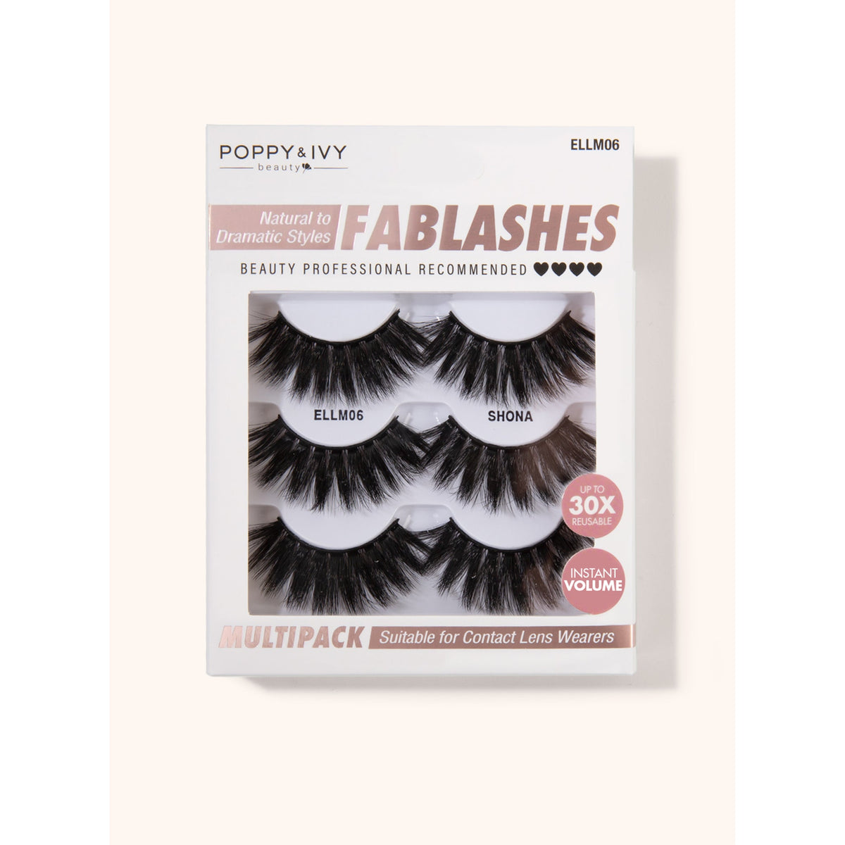 Poppy & Ivy Fablashes Multipack — Shona (ELLM06)