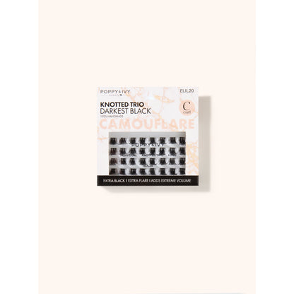 Poppy & Ivy Camouflare Knotted Trio Individual Lash — Long (ELIL20)