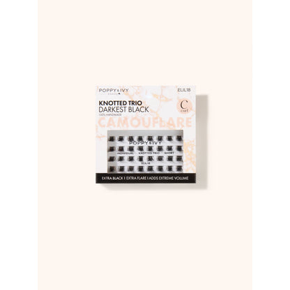 Poppy & Ivy Camouflare Knotted Trio Individual Lash — Short (ELIL18)