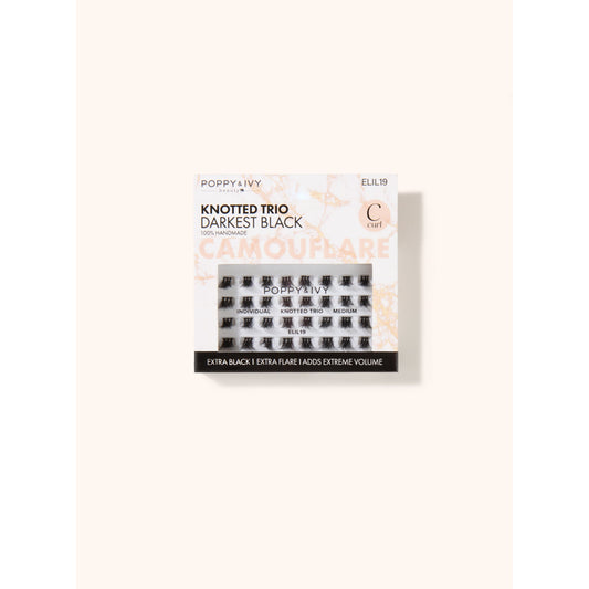 Poppy & Ivy Camouflare Knotted Trio Individual Lash — Medium (ELIL19)