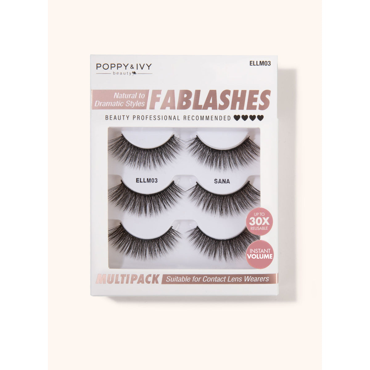 Poppy & Ivy Fablashes Multipack — Sana (ELLM03)
