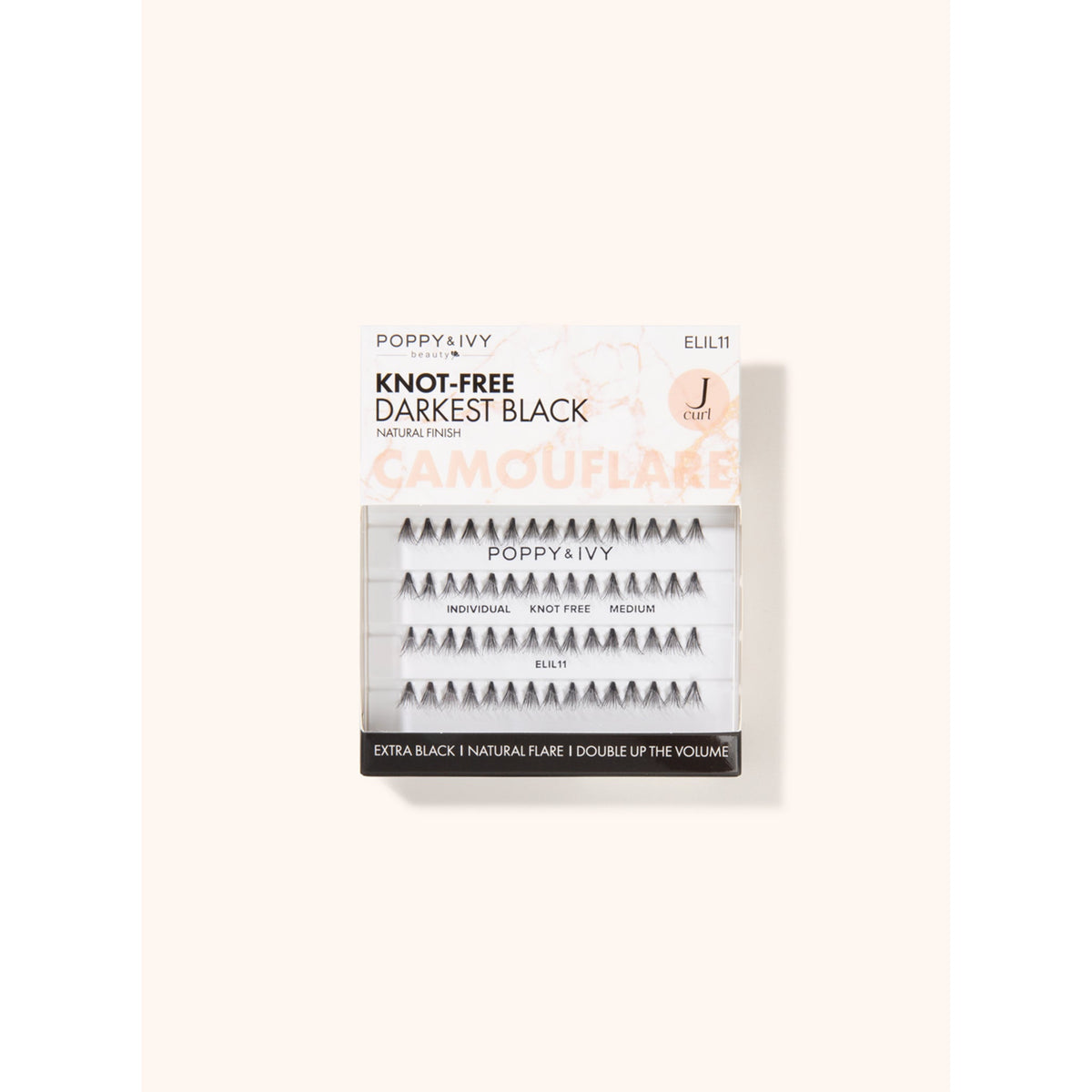 Poppy & Ivy Camouflare Knot Free Individual Lash — Medium (ELIL11)