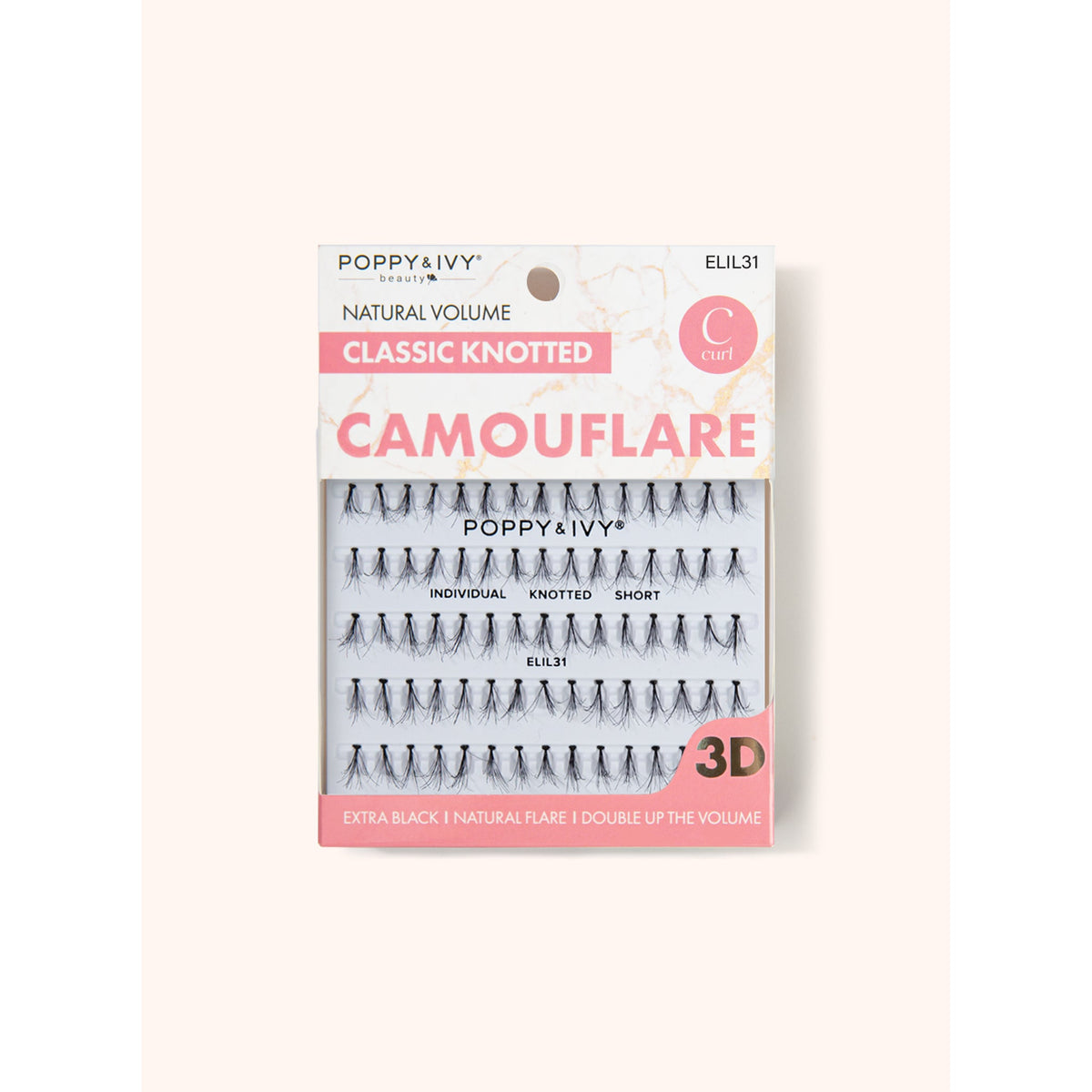 Poppy & Ivy Camouflare Classic Knotted Individual Lash — Short (ELIL31)