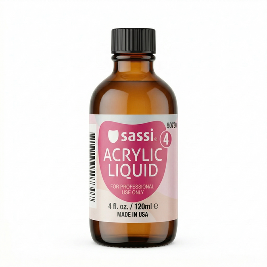 Sassi Acrylic Liquid professional nail monomer, 4 fl oz bottle, item 50730