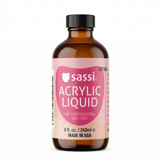 Sassi Acrylic Liquid professional nail monomer, 8 fl oz bottle, item 50740