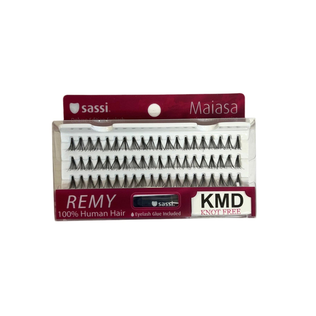 Sassi Individual Knot-Free Medium Double Lashes with included glue