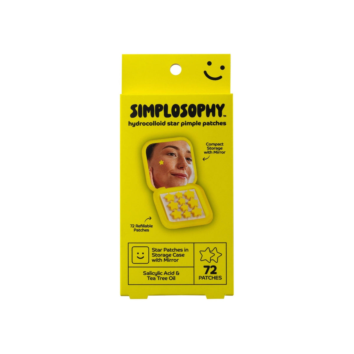 Simplosophy Star Hydrocolloid Pimple Patches 72 Count package