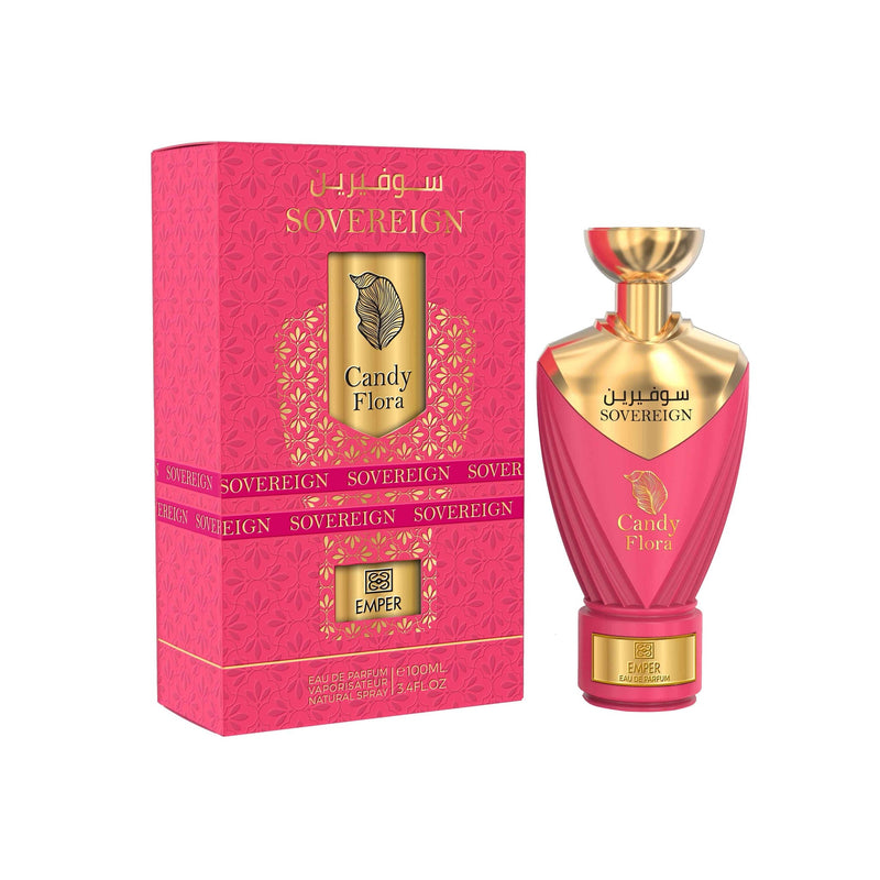 Emper Sovereign Candy Flora Eau de Parfum for Women – 3.4 oz / 100 mL bottle on white background