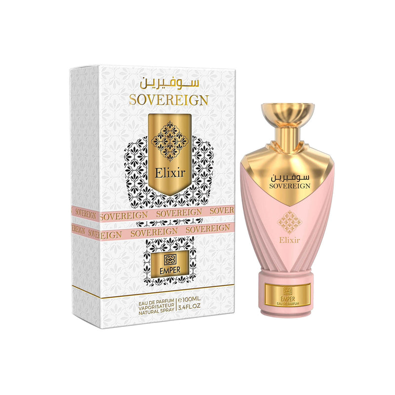 Emper Sovereign Elixir Eau de Parfum for Women – 3.4 oz / 100 mL bottle on white background