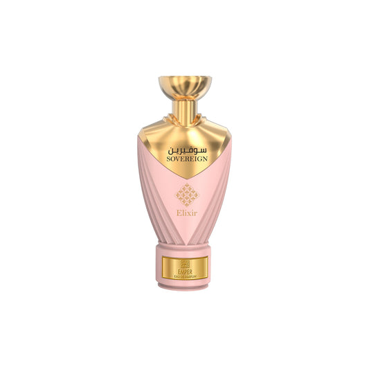 Emper Sovereign Elixir Eau de Parfum for Women – 3.4 oz / 100 mL bottle and box on white background