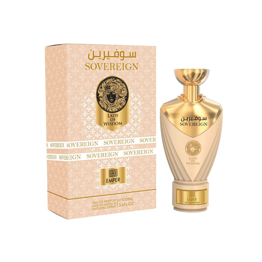 Emper Sovereign Lady of Wisdom Eau de Parfum for Women – 3.4 oz / 100 mL bottle on white background