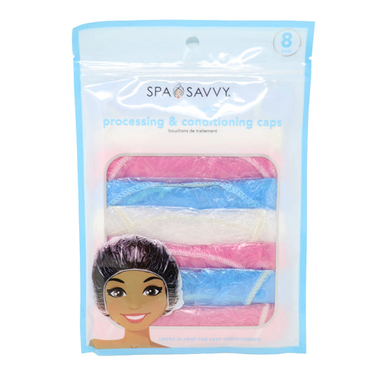 Spa Savvy Processing and Conditioning Caps 8 Pack