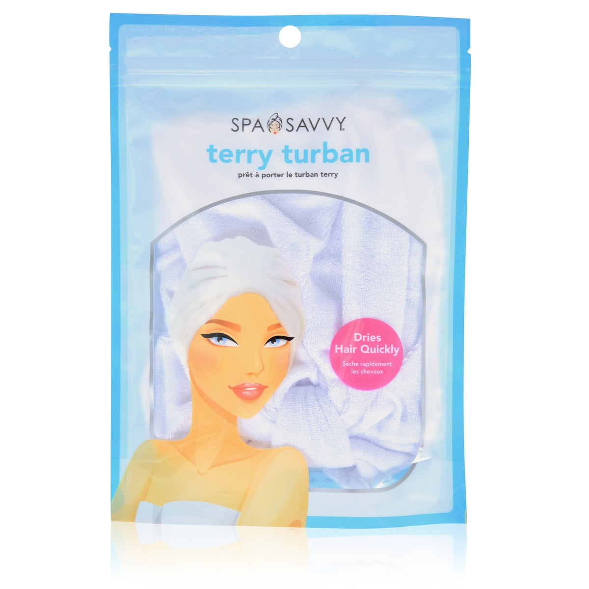 Spa Savvy Pull Over Microfiber Hair Turban 1410S