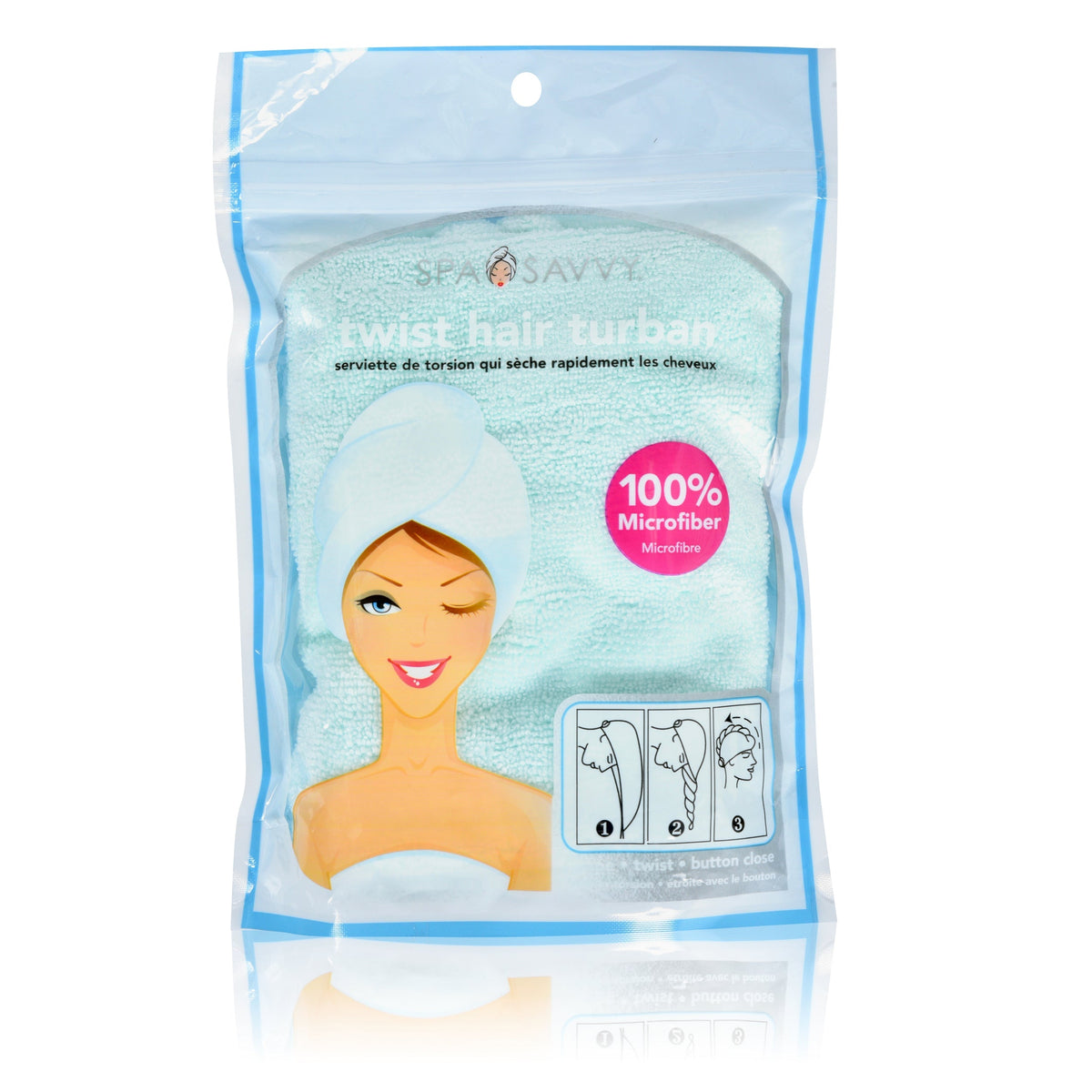 Spa Savvy Twist Hair Turban 1480