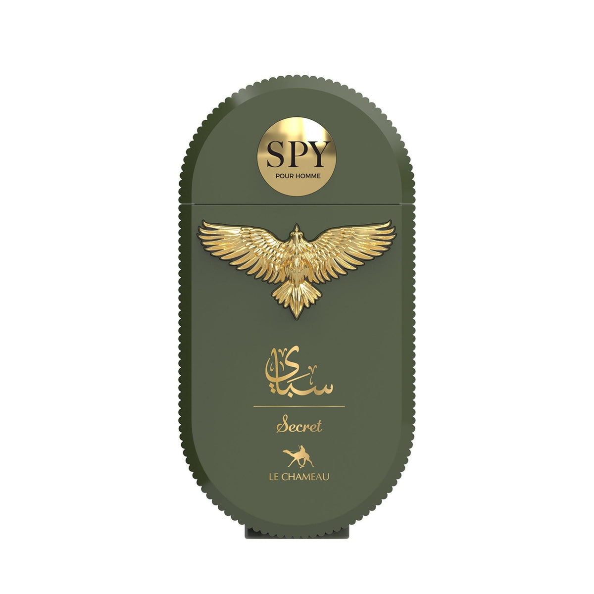 Le Chameau Spy Secret Eau de Parfum – 3.0 oz / 90 mL bottle and box on white background