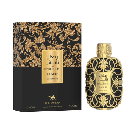 Le Chameau The Regal Touch La Nuit Eau de Parfum – 3.4 oz / 100 mL bottle on white background