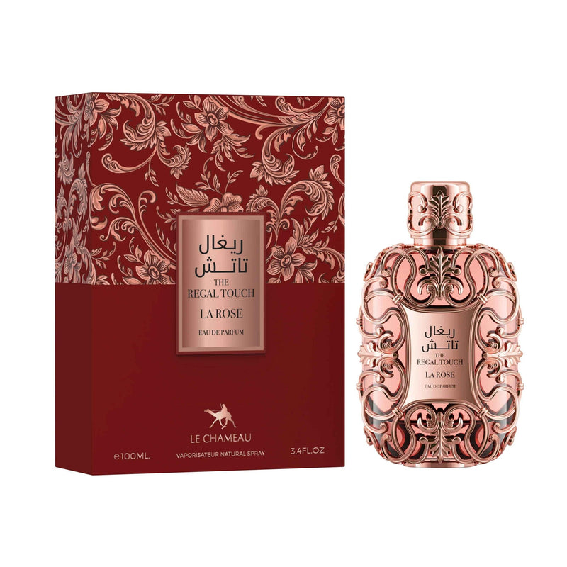 Le Chameau The Regal Touch La Rose Eau de Parfum – 3.4 oz / 100 mL bottle on white background
