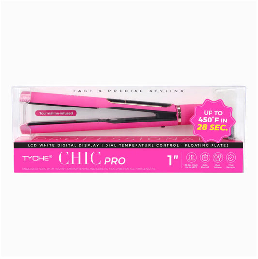 Tyche Chic Pro 1 Inch Flat Iron Pink