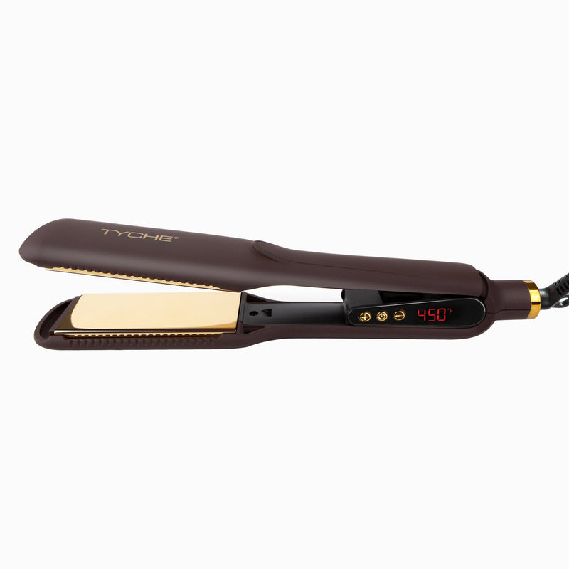 Tyche Nano Titanium Flat Iron Brown 1.75 inch