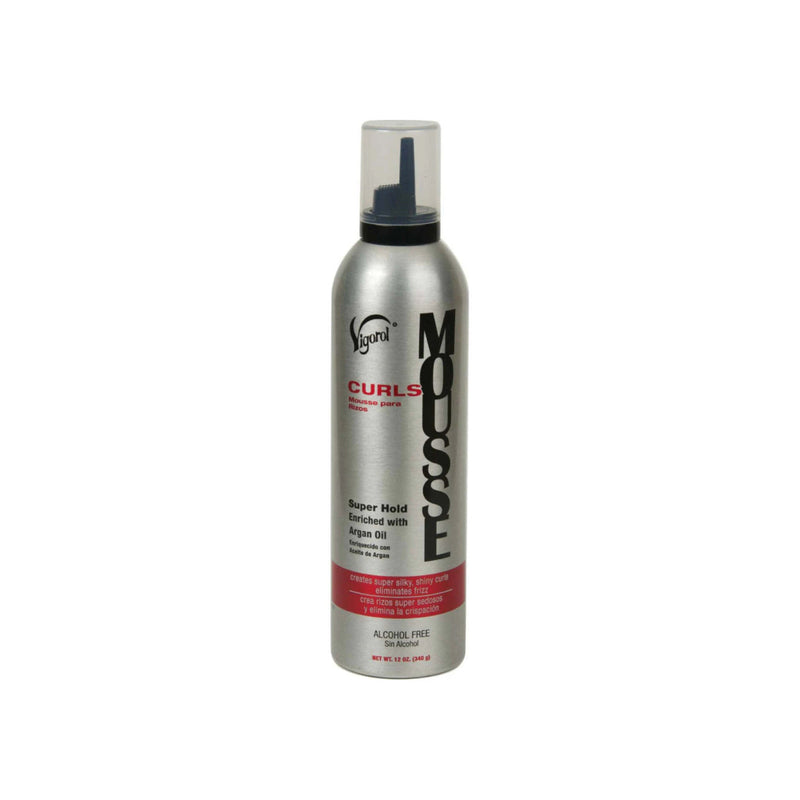 Vigorol Curls Super Hold Styling Mousse 12 oz